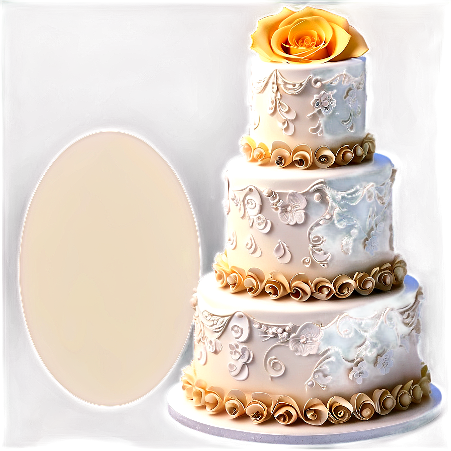 Vintage Wedding Cake Design Png Hcb