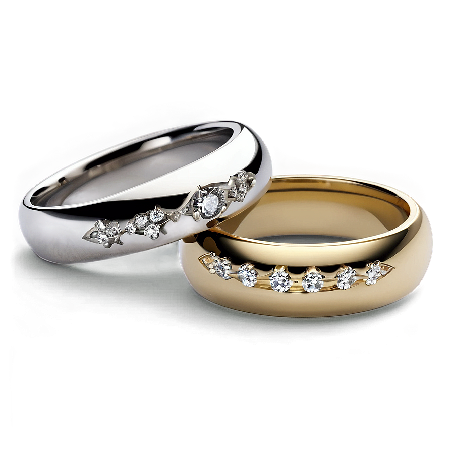 Vintage Wedding Rings PNG 06122024 PNG with transparent background
