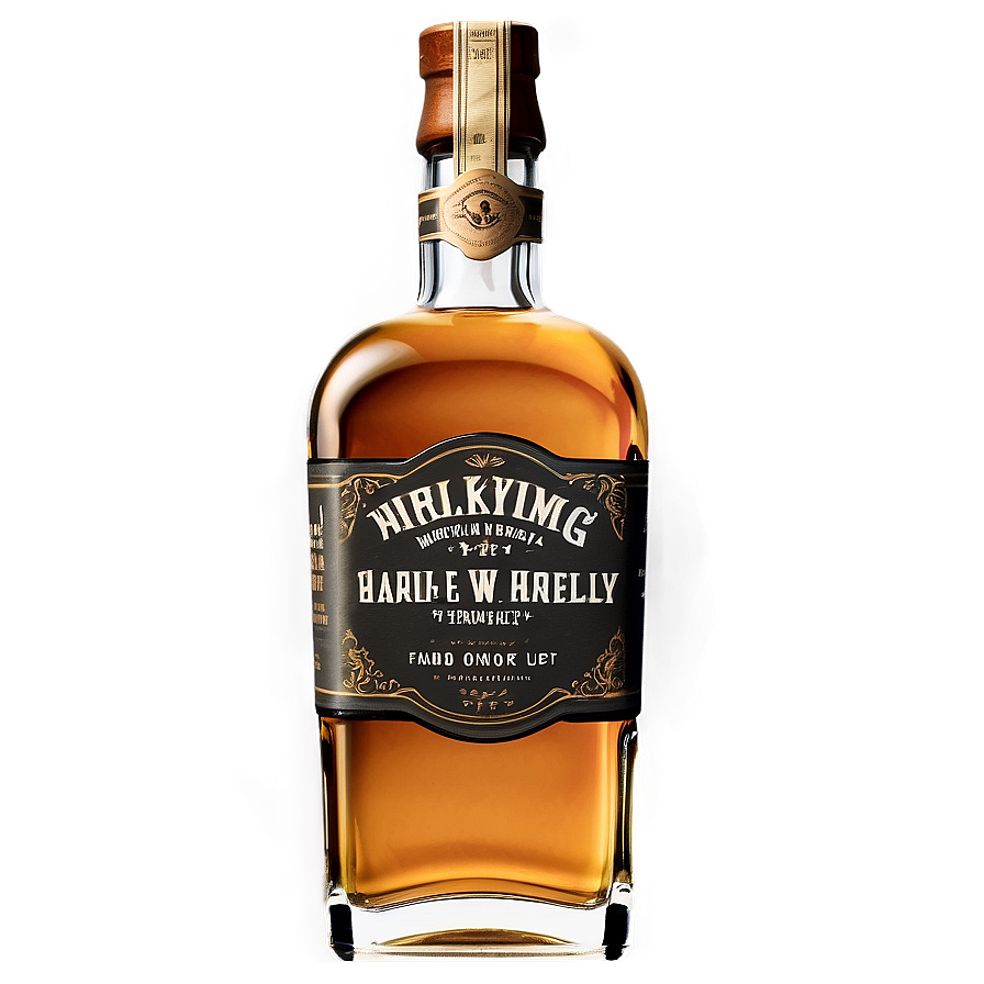 Vintage Whiskey Bottle PNG 06212024 PNG image with a transparent background, free high-resolution download