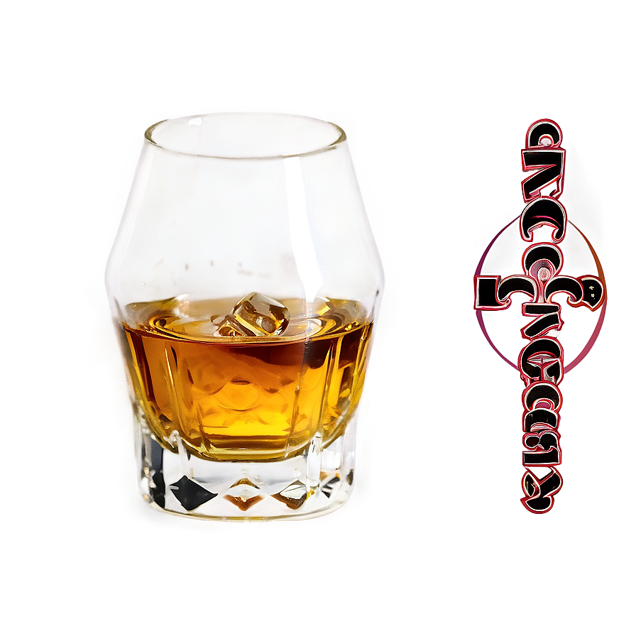 Vintage Whiskey Glass Png Oep13