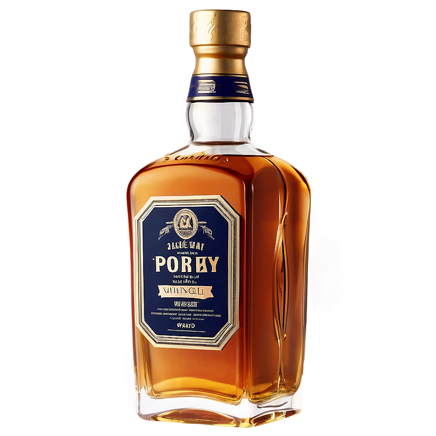 Vintage Whisky Bottle Png 06262024