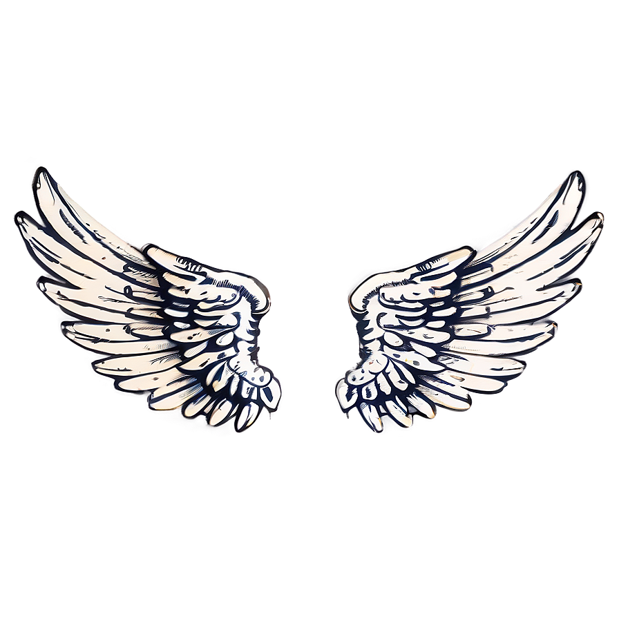 Vintage White Wings Png Qsu