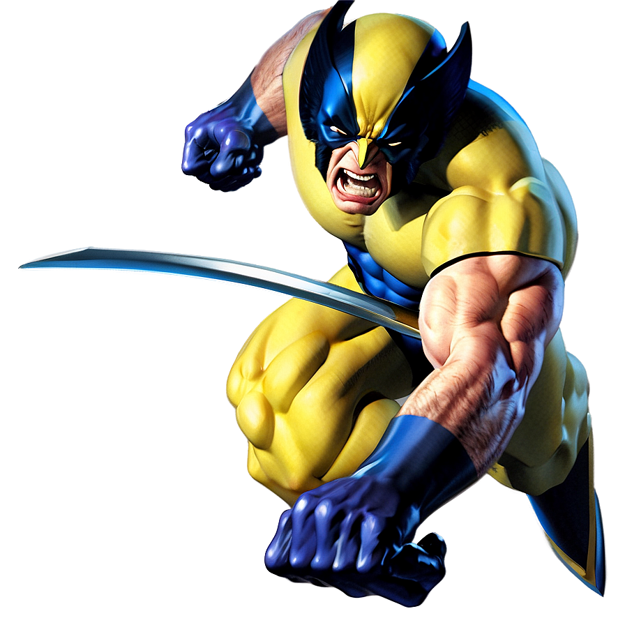 Vintage Wolverine Artwork Png Lvp84