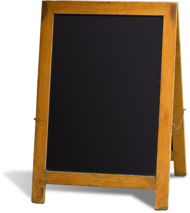 Chalkboard Transparent Clean Download - Restaurant Chalkboard PNG with transparent background