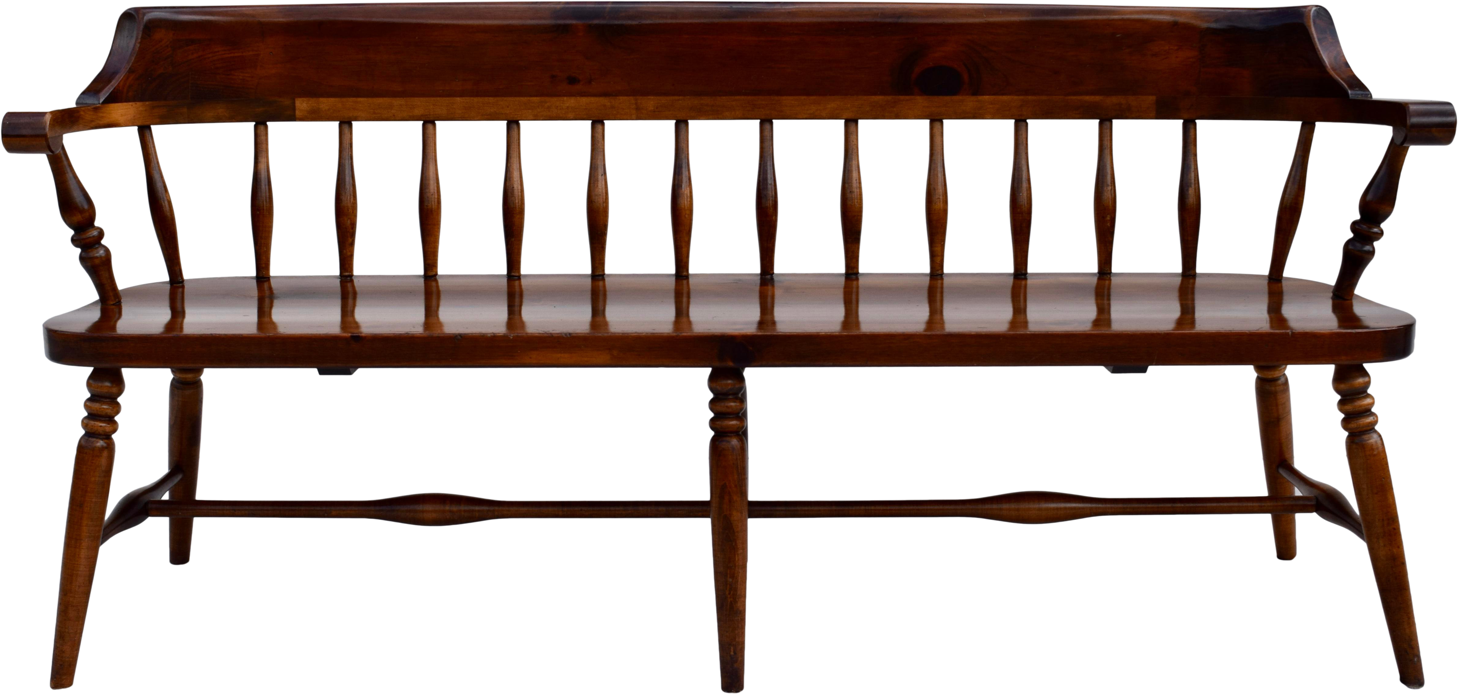 Antique Spindle Back Bench, HD Png Download PNG with transparent background