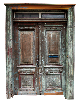 Vintage Wooden Door Texture PNG with transparent background