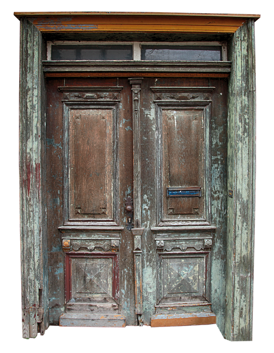 Vintage Wooden Door Texture PNG image with a transparent background, free high-resolution download