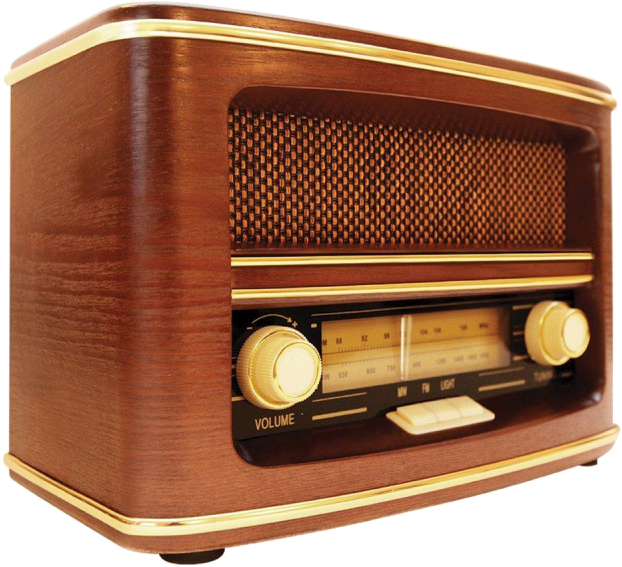 Vintage Wooden Radio