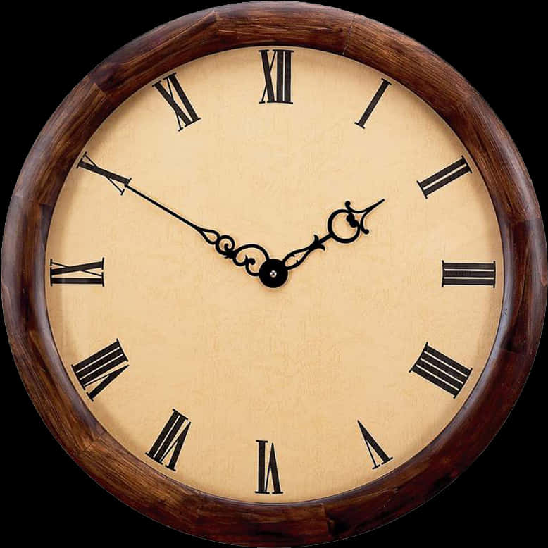 Vintage Wooden Wall Clock