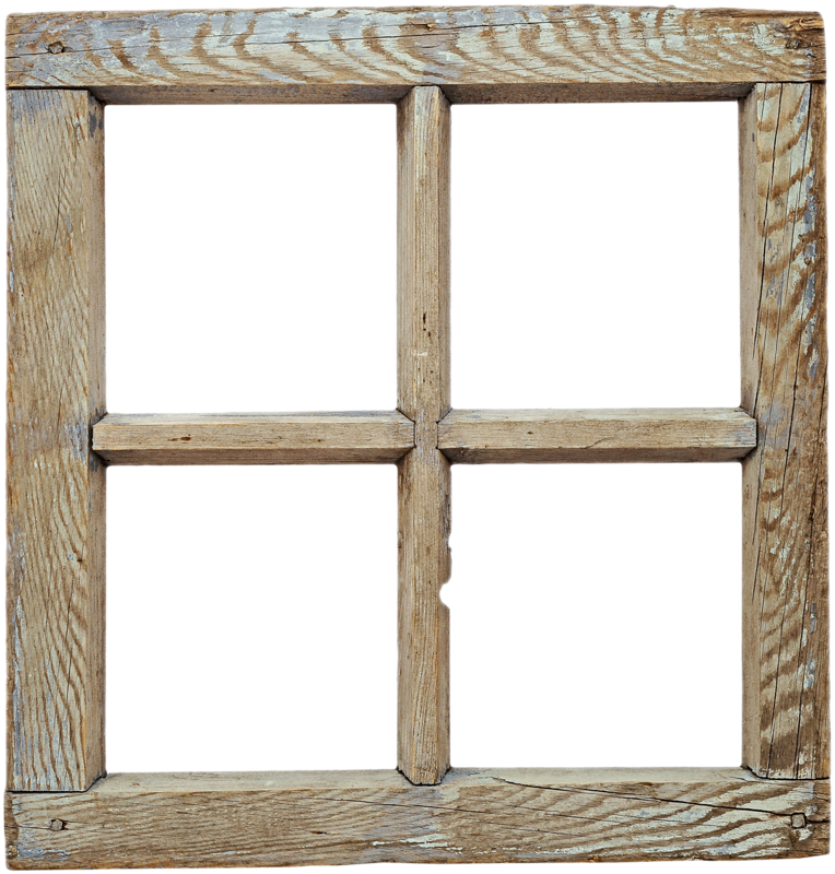 Vintage Wooden Window Frame