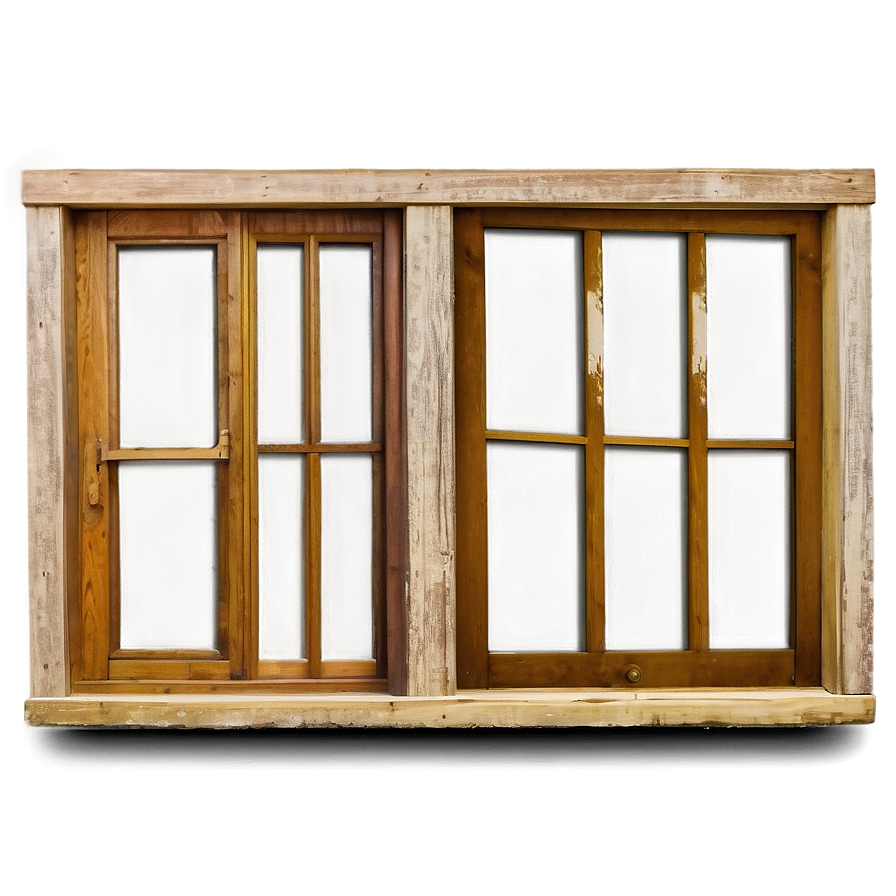 Vintage Wooden Window Png Xap