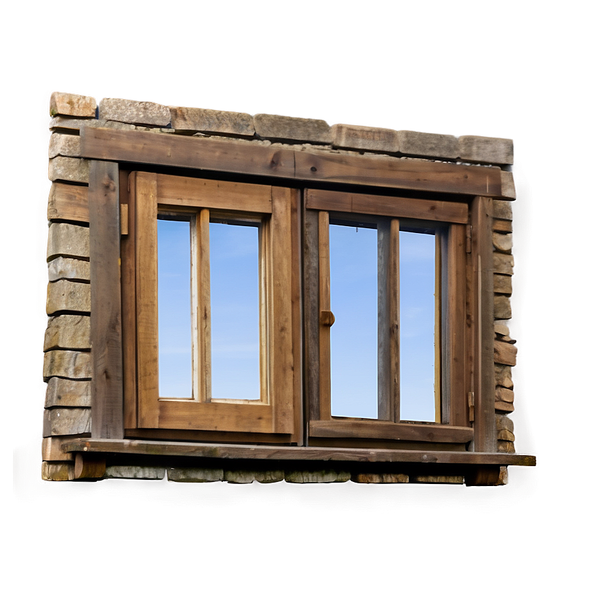 Vintage Wooden Windows PNG ihg PNG with transparent background