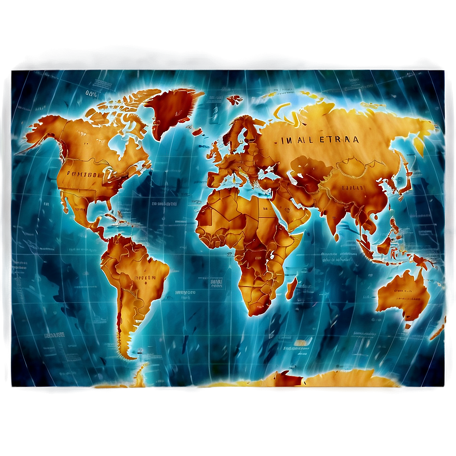 Vintage World Map Png Kck55