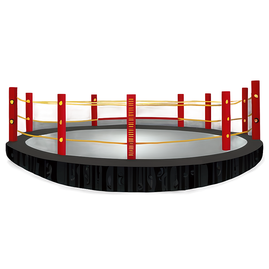 Vintage Wrestling Ring Design Png Trl