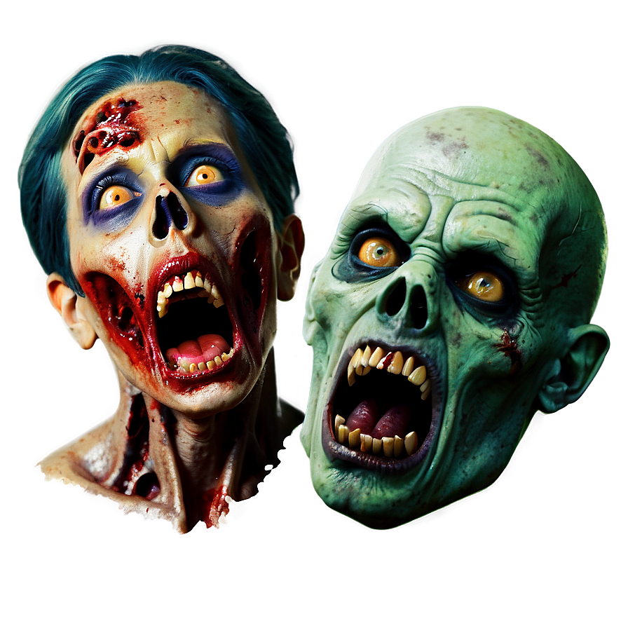 Vintage Zombie Movie Poster Png Jfg