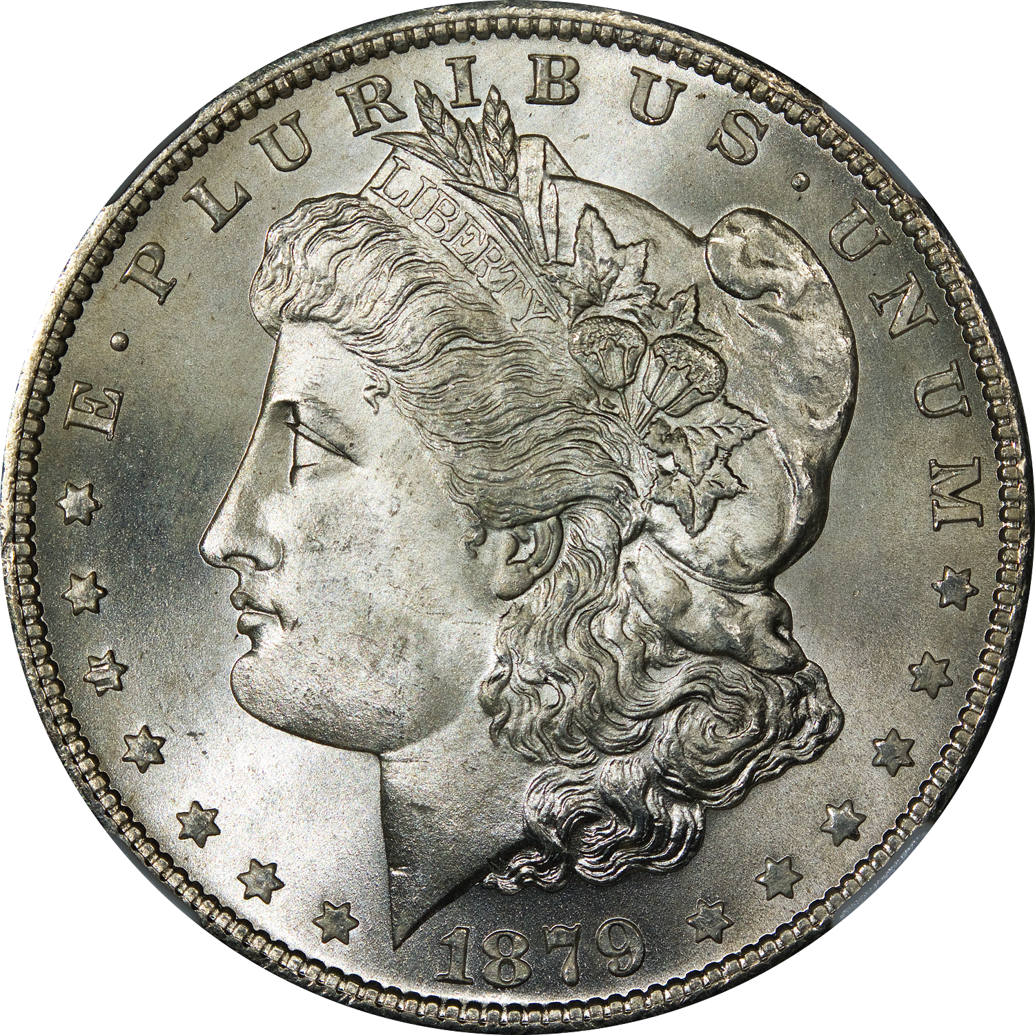 1879s Morgan Dollar Ngc Ms67plus Obverse - Story Of Silver, HD Png Download PNG with transparent background