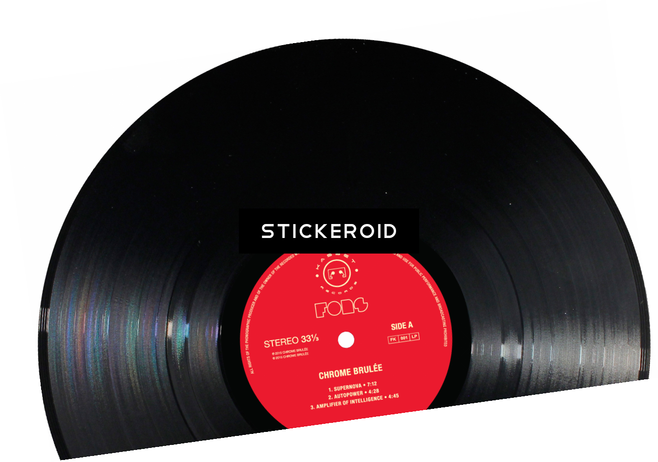 Vinyl_ Record_with_ Red_ Label