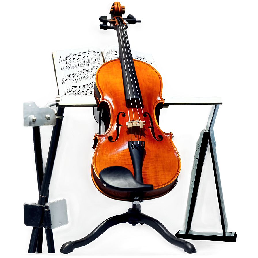 Viola With Music Stand Png 75