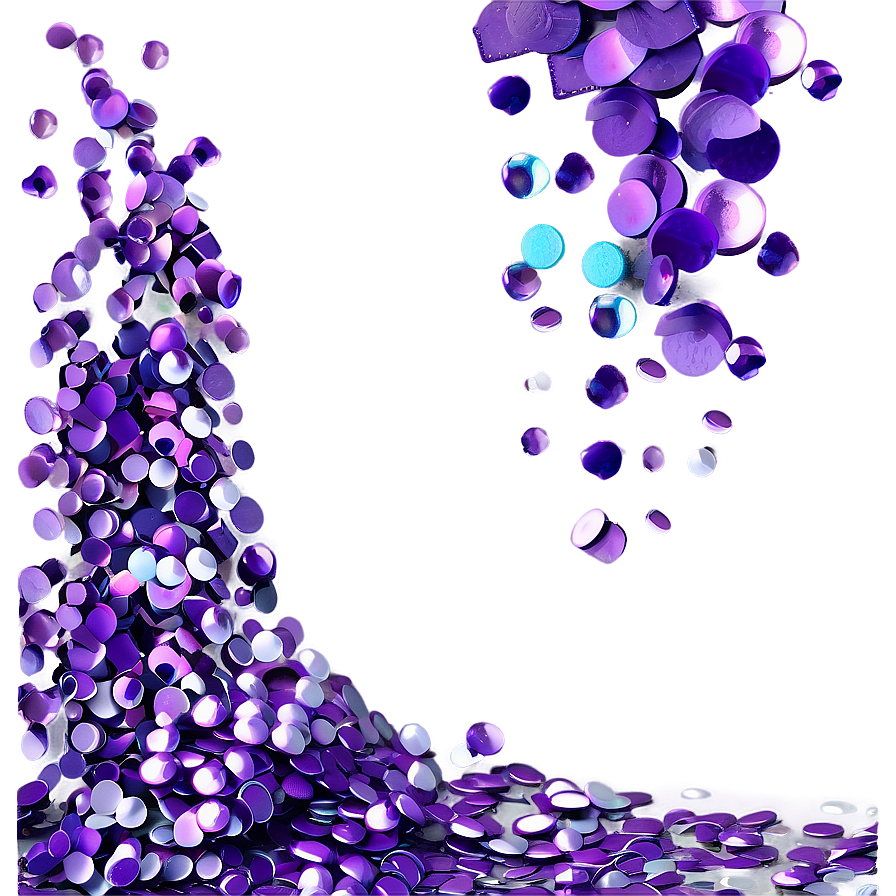 Violet Confetti Png Ifh17