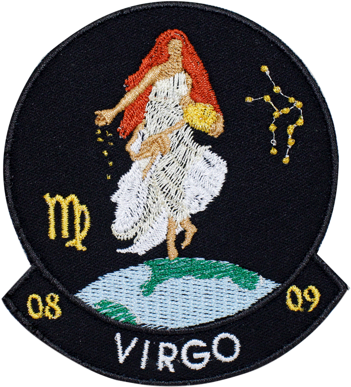 Virgo Zodiac Embroidered Patch