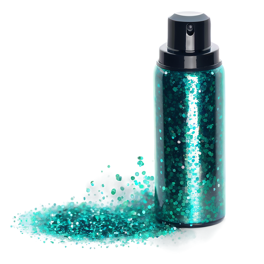 Viridian Green Glitter Spray Png 06252024