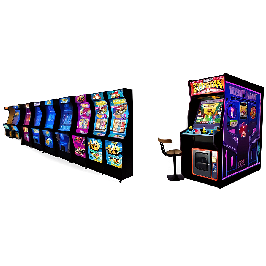 Virtual Arcade Game Room Png 95