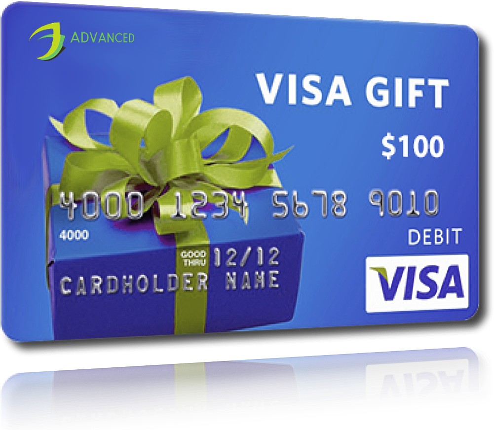 Visa Gift Card100 Dollars 1001x872 PNG image with a transparent background, free high-resolution download