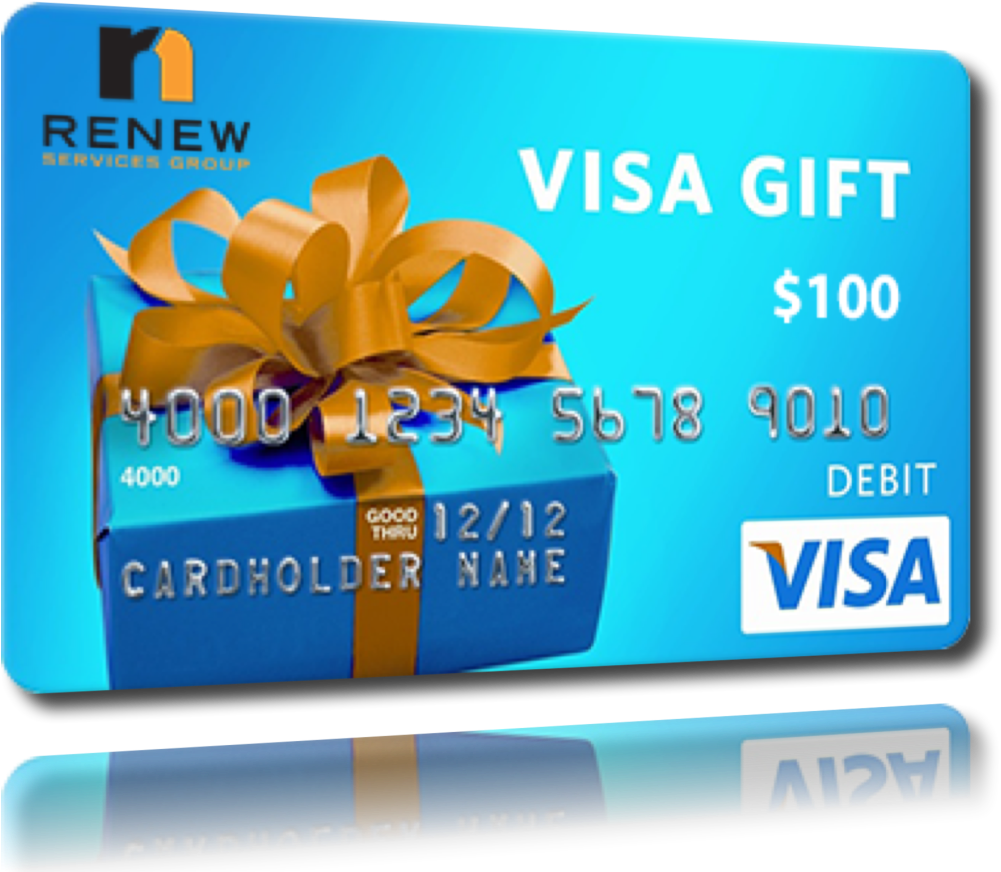 Visa Gift Card100 Dollars 1001x872 PNG image with a transparent background, free high-resolution download