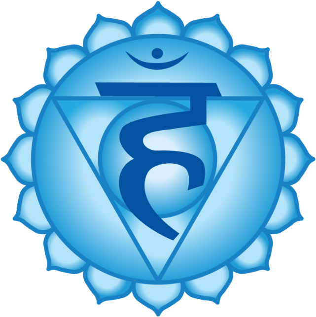 Vishuddha Chakra Symbol PNG with transparent background