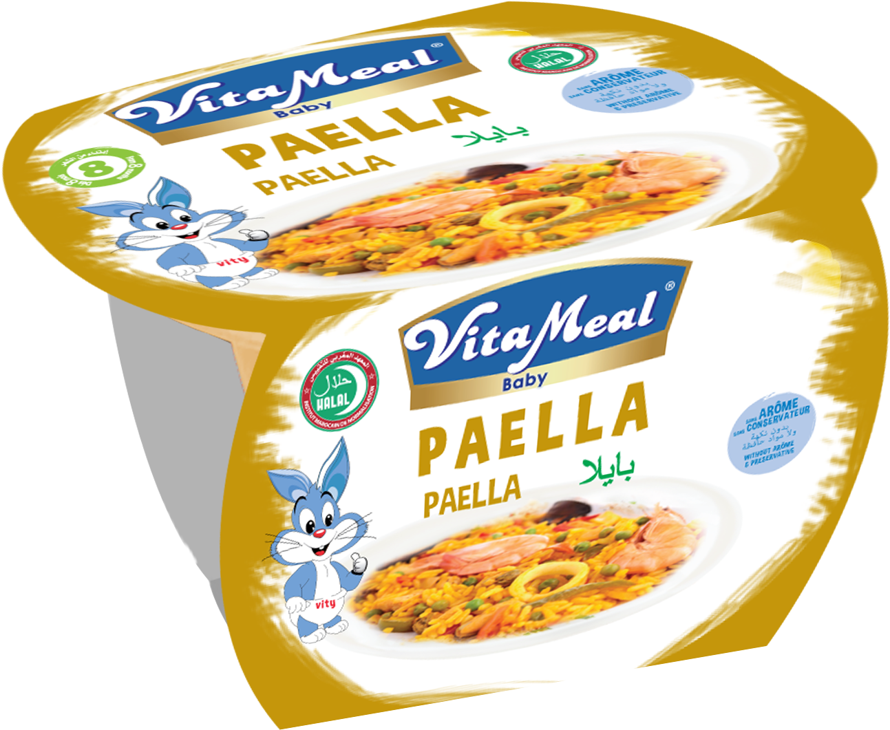 Vita Meal Baby Paella Product Packaging