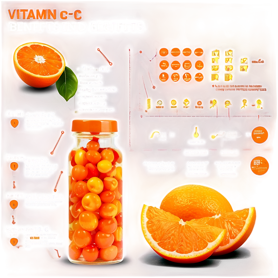 Vitamin C Benefits Infographic PNG xuh PNG with transparent background