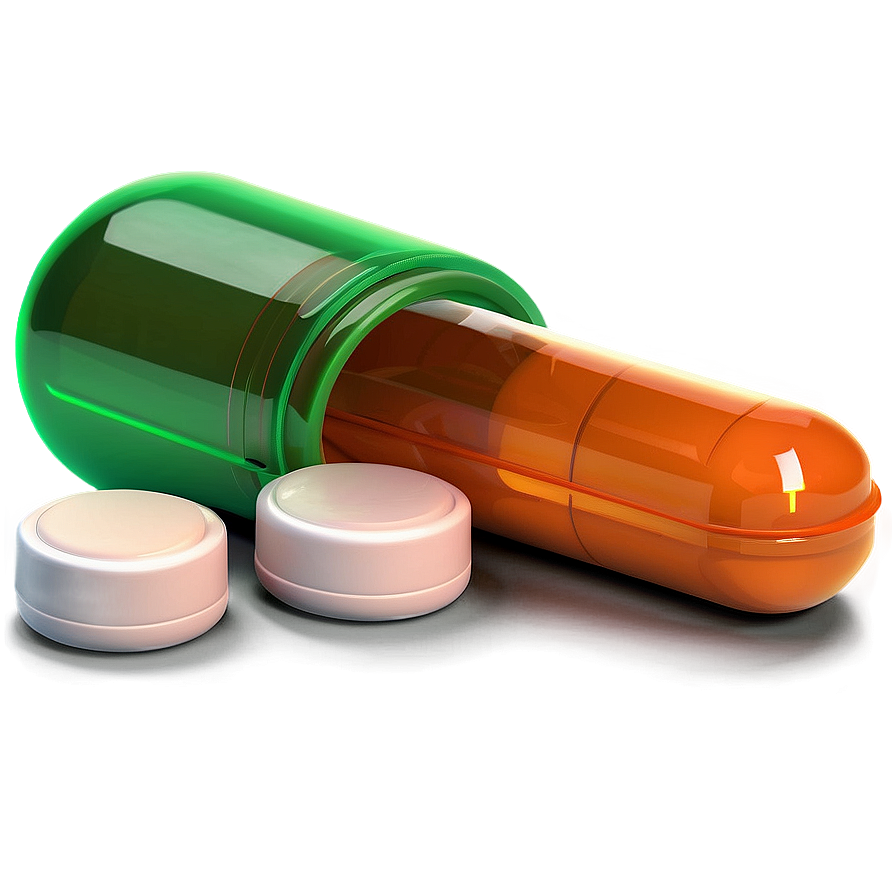 Vitamins Pill Bottle PNG dal PNG with transparent background