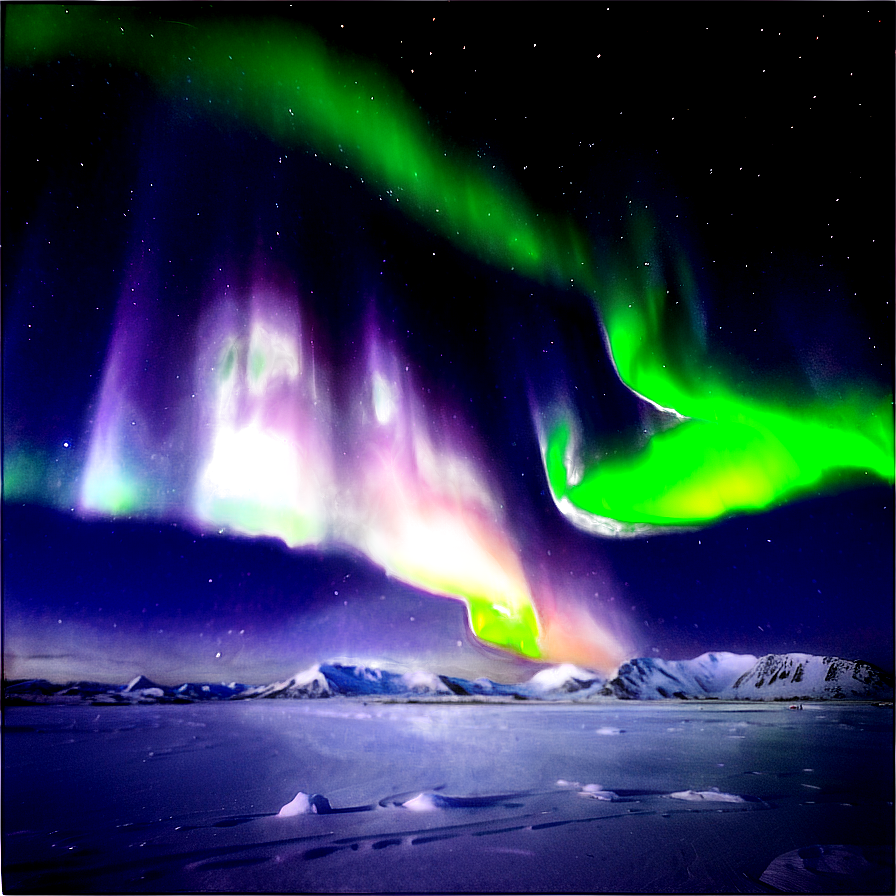 Vivid Aurora Over Tundra Png 15