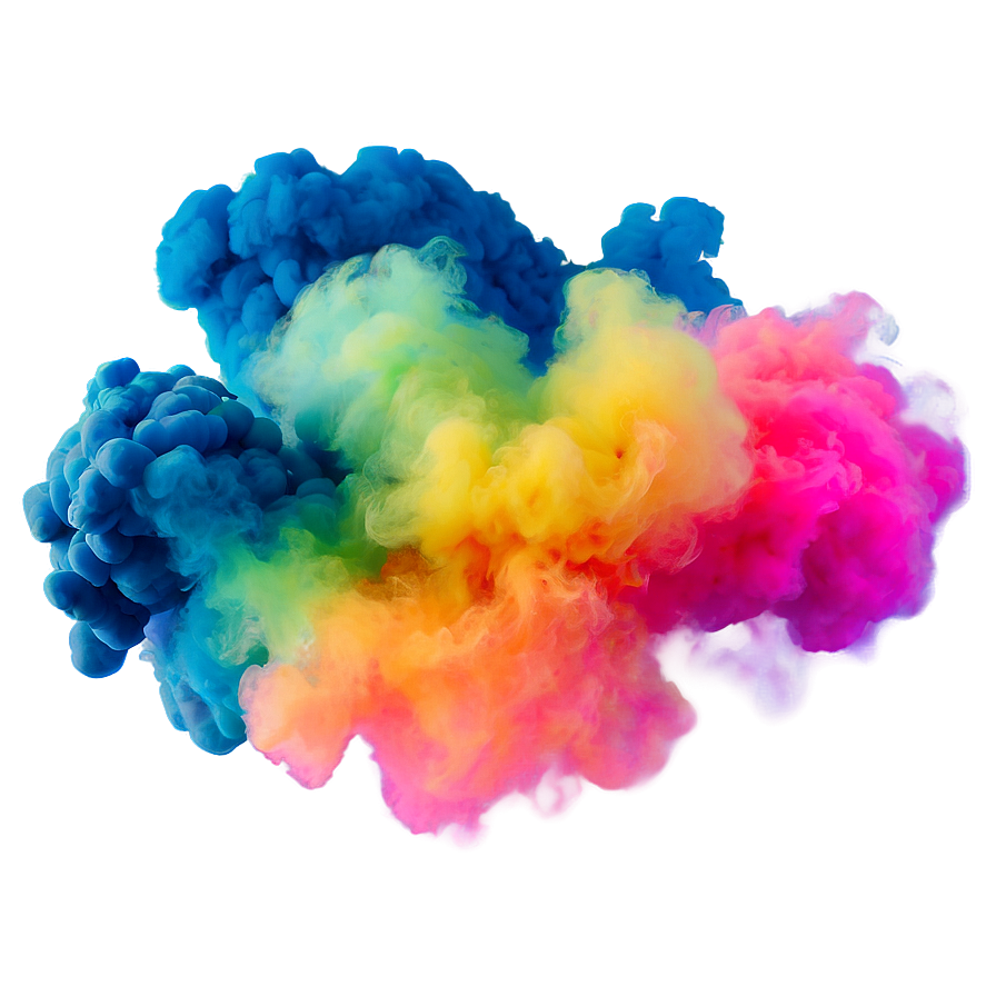 Vivid Color Smoke Puff Png 06122024