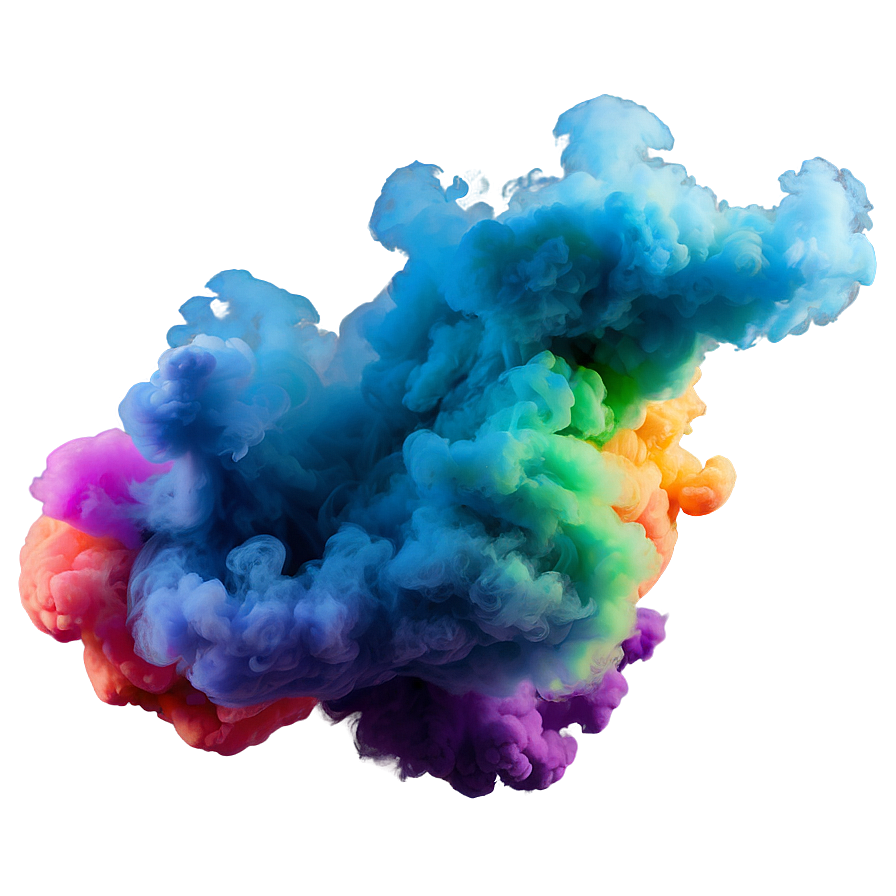 Vivid Color Smoke Puff Png Ttu76