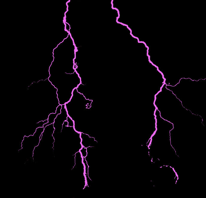 Vivid Purple Lightning Display