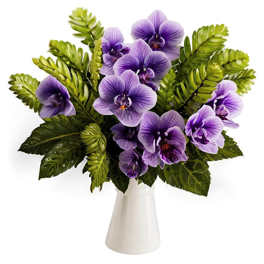 Vivid Violet Bouquet Png 06252024