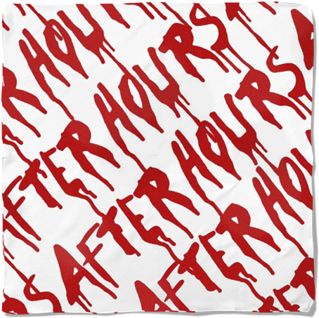 Vlone After Hours Blood Drip Bandana White Digital - Illustration, HD Png Download PNG with transparent background