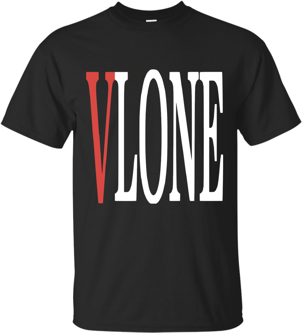 Vlone Logo Black T Shirt