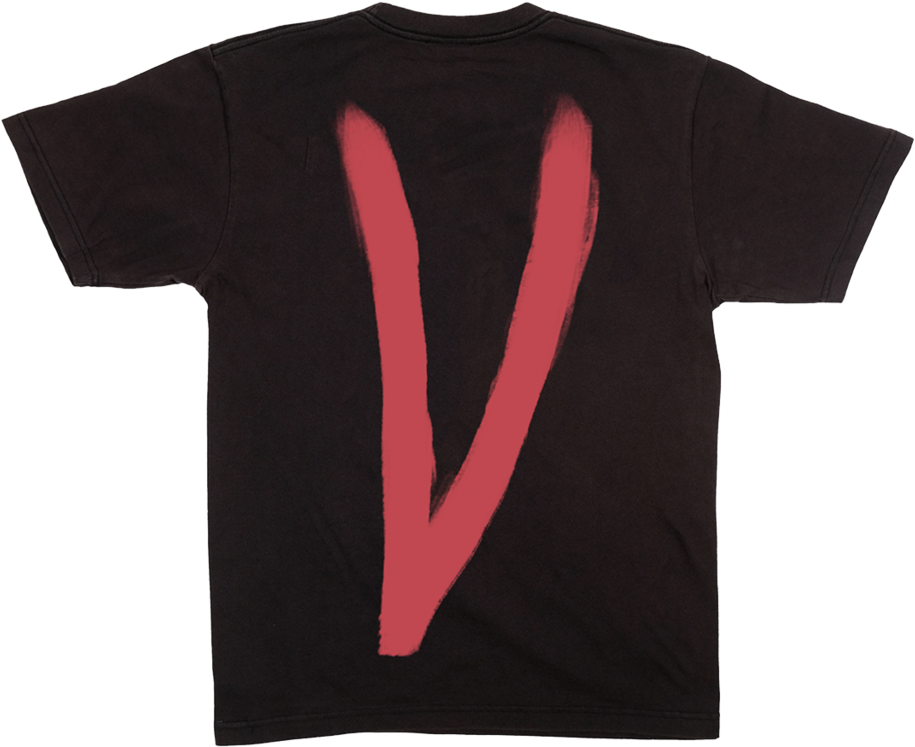 Vlone Lone Love T-shirt Black - Active Shirt, HD Png Download PNG with transparent background