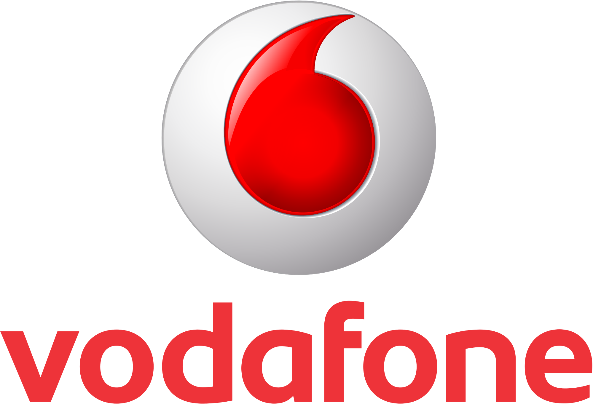 Vodafone Logo Redand White