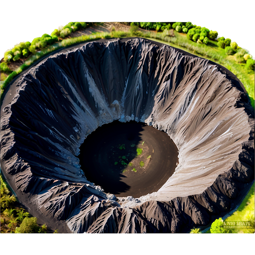 Volcanic Crater Aerial View Png 06132024