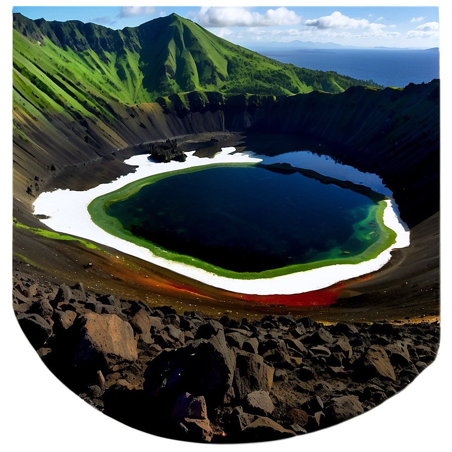 Volcanic Crater Lake Png Ccu