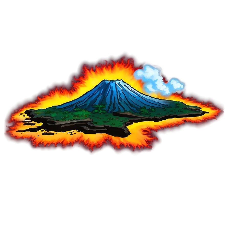 Volcanic Island Paradise Png Sfj67