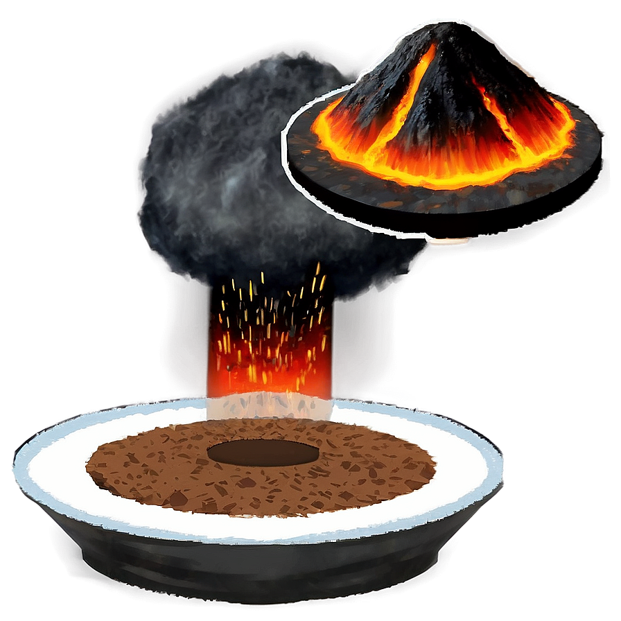 Volcano And Meteor Shower Png Grp