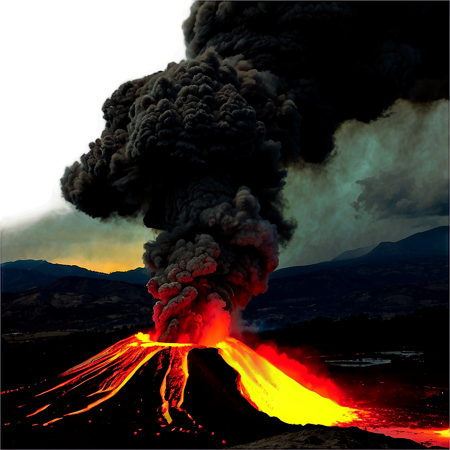 Volcano Eruption PNG 05232024 PNG with transparent background