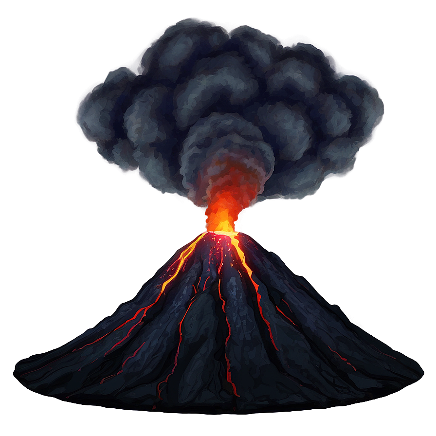 Volcano In Night Sky Png Epa92