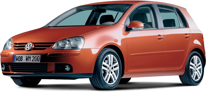 Orange Volkswagen Golf - 2006 Volkswagen Golf, HD Png Download PNG with transparent background