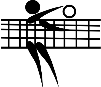Volleyball Game Action Shot.jpg PNG with transparent background