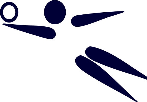 Volleyball Spike Silhouette PNG with transparent background